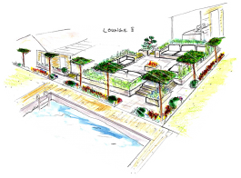 Gilbert Gartengestaltung - Lounge - Planansicht 