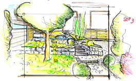 Gilbert Gartengestaltung - Gartendetail - Planansicht 